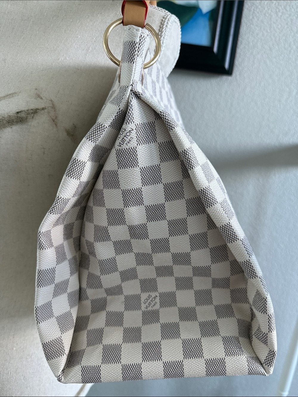 NWT Slouchy Checkerboard Hobo Bag with Braided Handle – Brand New - Picture 6 of 15